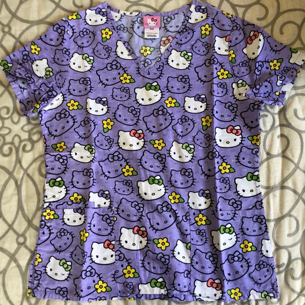 Hello Kitty scrub top